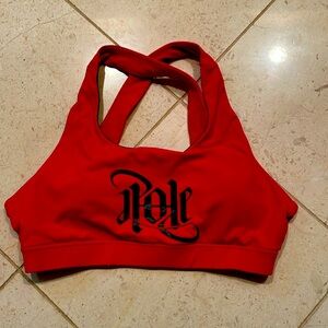 Sarah Scott brand Pole logo sports top